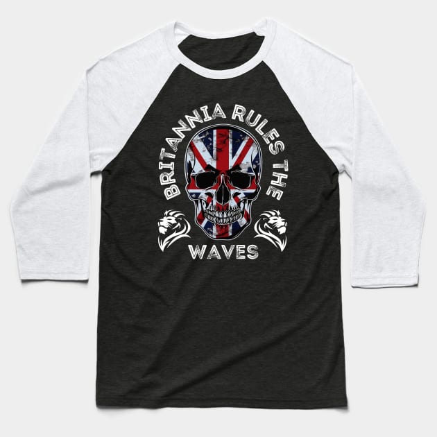 Britannia rules the waves Baseball T-Shirt by CyphrWear